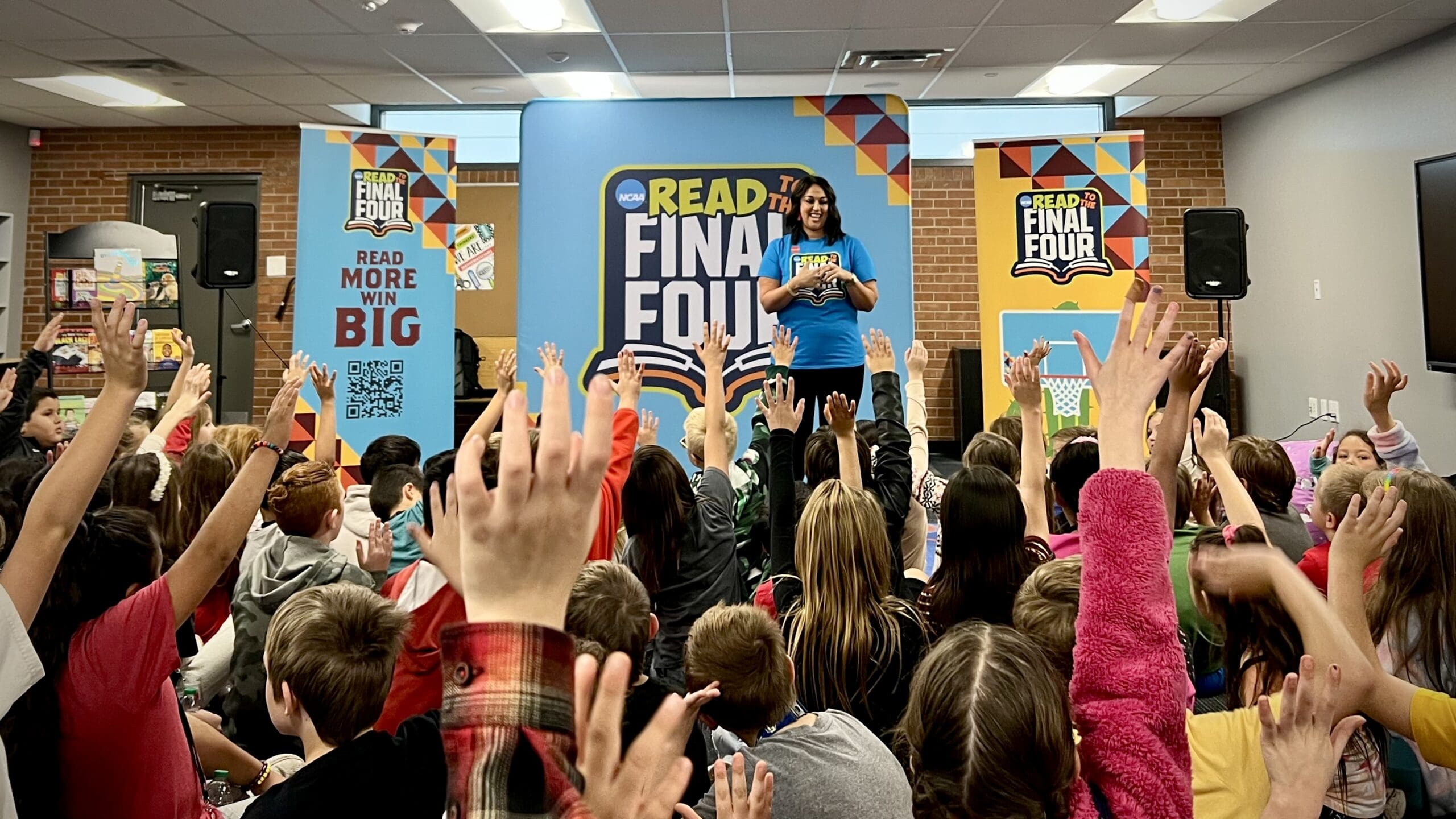Giving Tuesday: 200 Third Graders Receive Books as Part of Statewide Read to the Final Four Contest